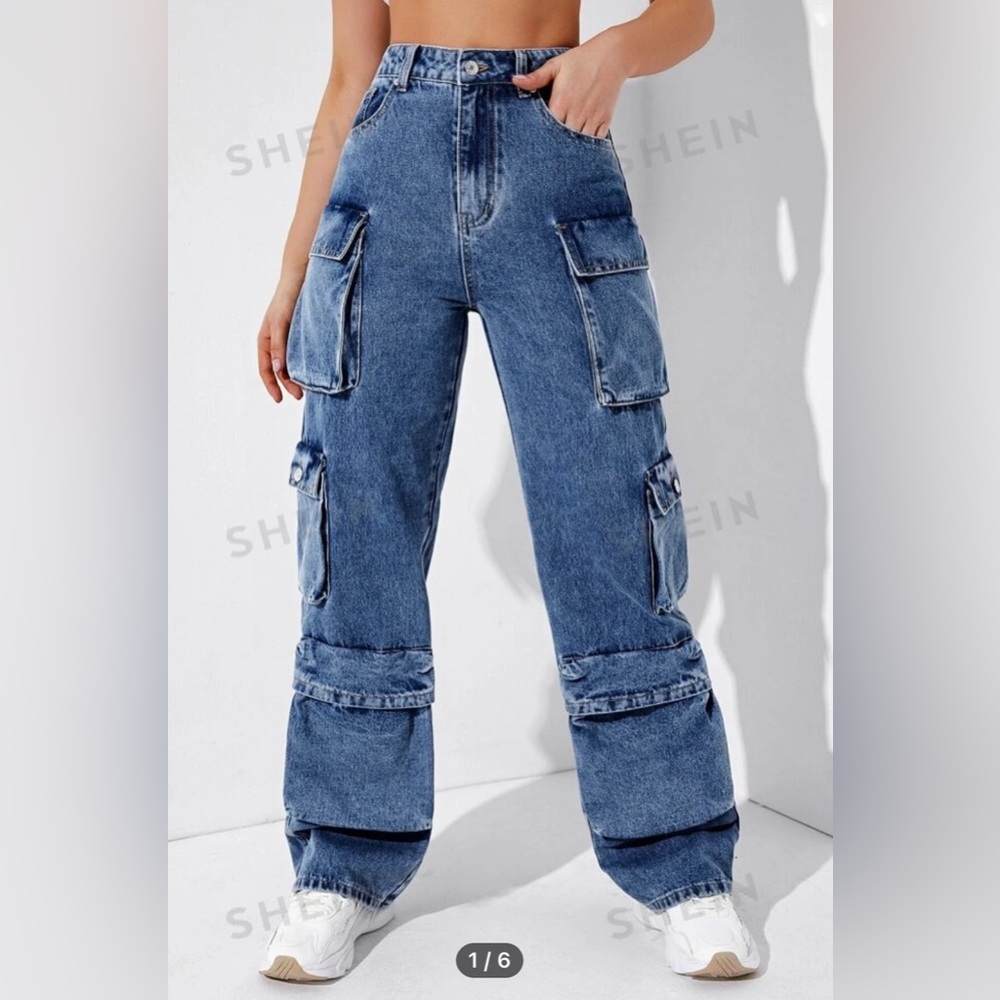 Cargo Denim Jeans